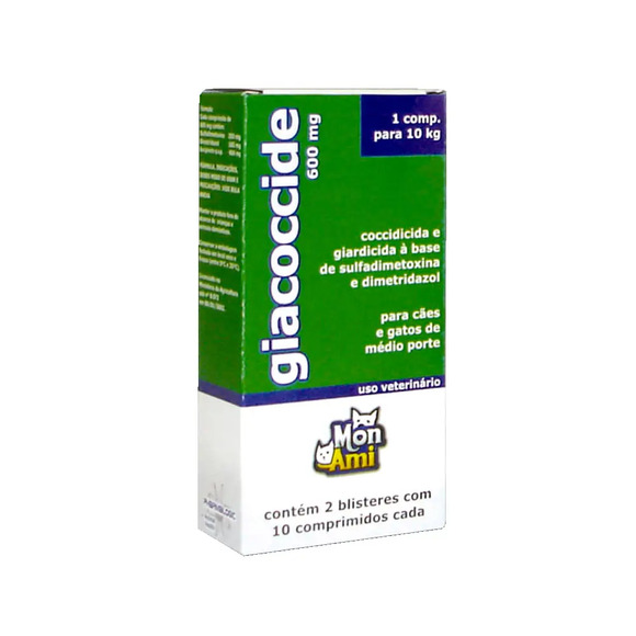 Antimicrobiano para Cães e Gatos Giacoccide Mon Ami 600 mg