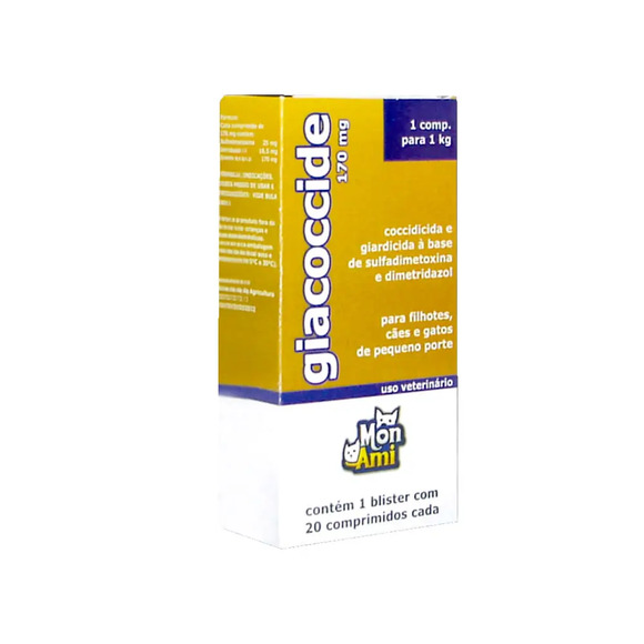 Antimicrobiano para Cães e Gatos Giacoccide Mon Ami 170 mg