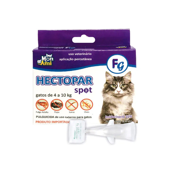 Antipulgas Hectopar Gatos Mon Ami 4 a 10  kg