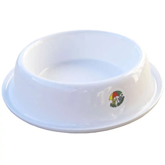 Tigela Pet Ração Água Alumínio Vida Mansa Branco 200 ml