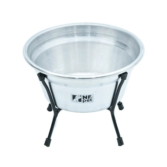 Comedouro Aramado Simples NF Pet Alumínio 600 ml