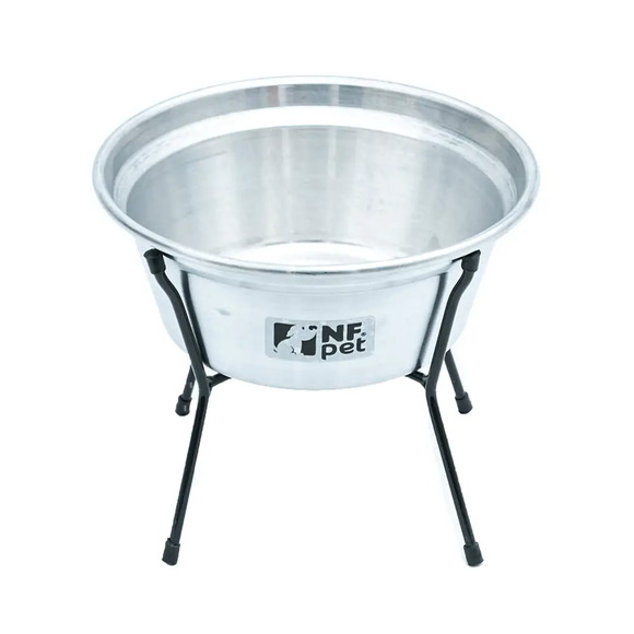 Comedouro Aramado Simples NF Pet Alumínio 1,5 L