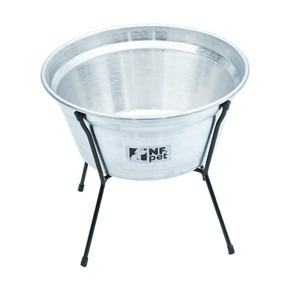Comedouro Aramado Simples NF Pet Alumínio 2,5 L