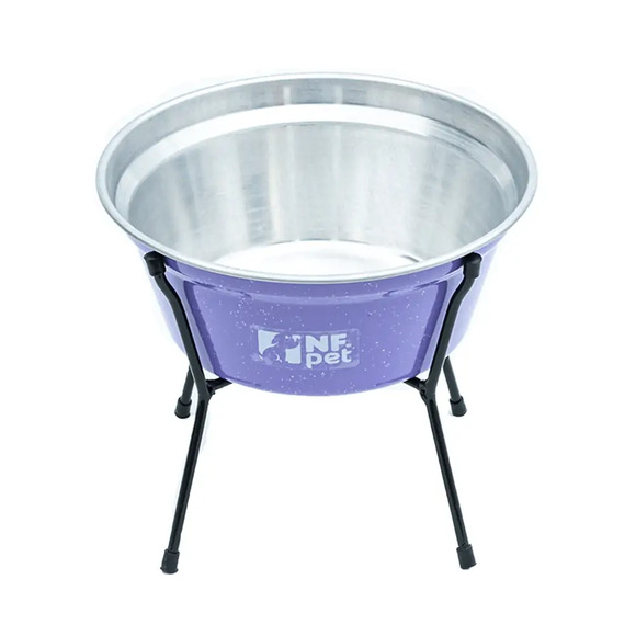 Comedouro Aramado Simples NF Pet Lilás 1,5 L