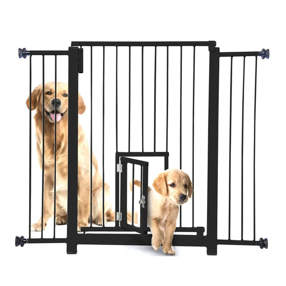 Portão Duo Maxi Plus Grade Porta NF Pet Preto 1M Único