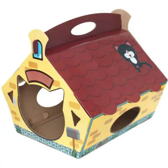 Casinha de Papelão para Gatos Cat House CatMyPet Unico