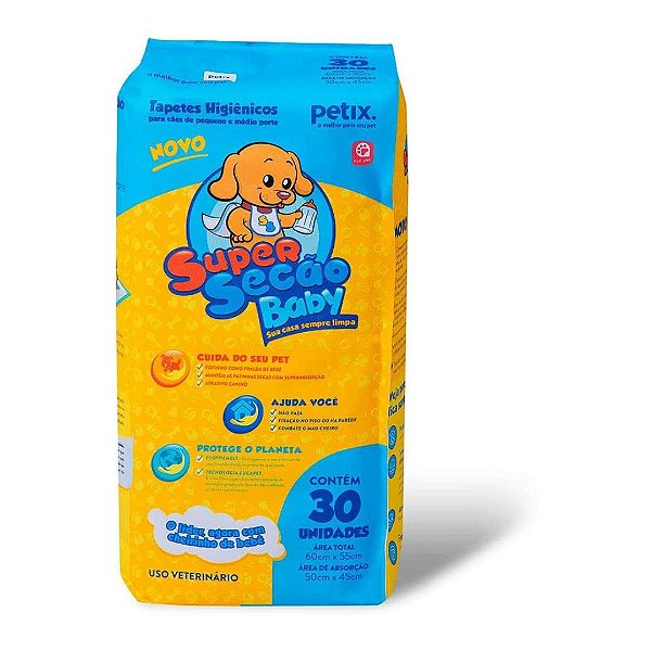 Tapete Super Secao Baby C/30 Und 60cm X 55cm