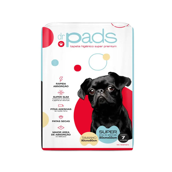 Tapete Higiênico Slim 90 x 60 Dr Pads 7 unidades