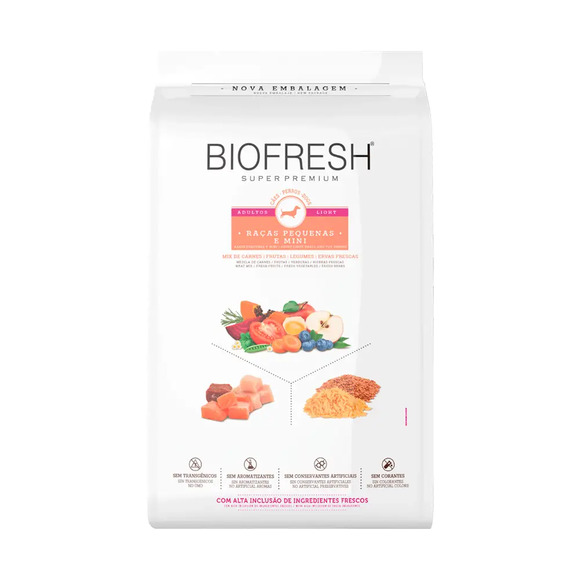 Ração Biofresh Light Cães Adultos Raças Pequenas e Minis 3 kg