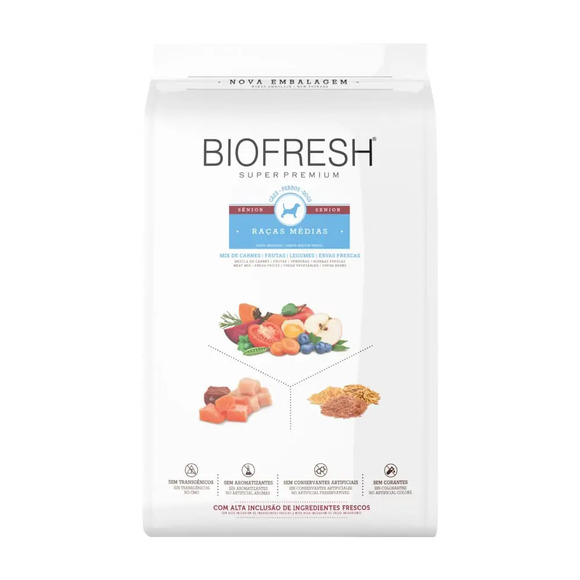 Ração Biofresh Cães Sênior Raças Médias 10,1 kg