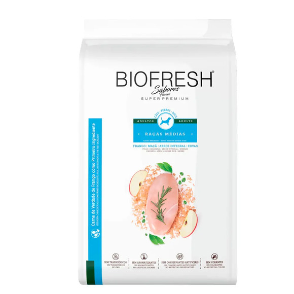 Ração Biofresh Cães Adultos Raças Médias Frango 10,1 kg
