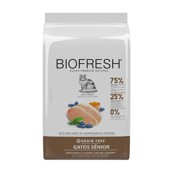 Ração Biofresh Gatos Sênior Frango 7,5 kg