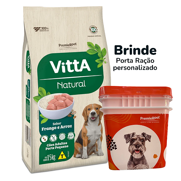 Vitta Natural Caes Ad Rp Frango E Cereais 15 Kg