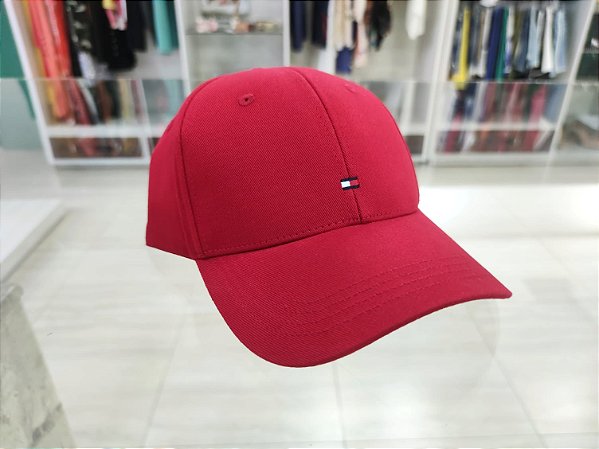 Boné Tommy Hilfiger Classic  Cap -Cor Vermelho