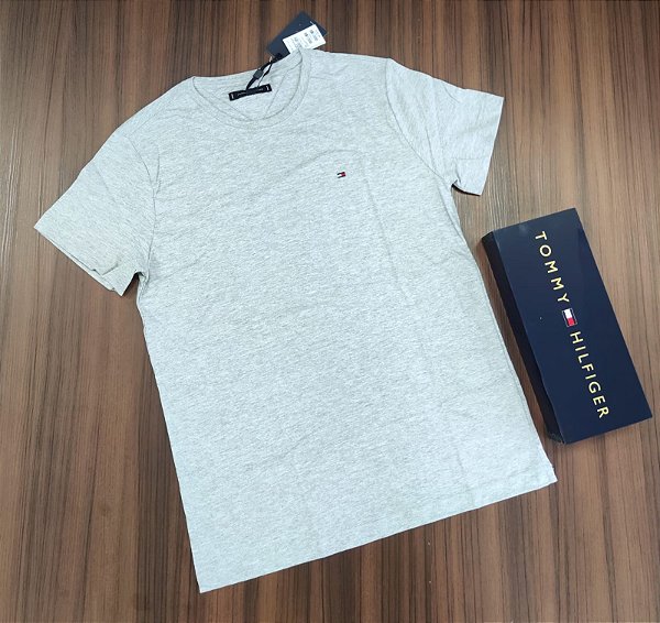 Camiseta Tommy Hilfiger Logo Bordado - Cor Mescla 10839