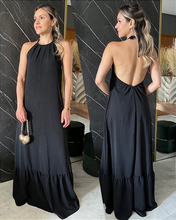 Vestido Helena preto