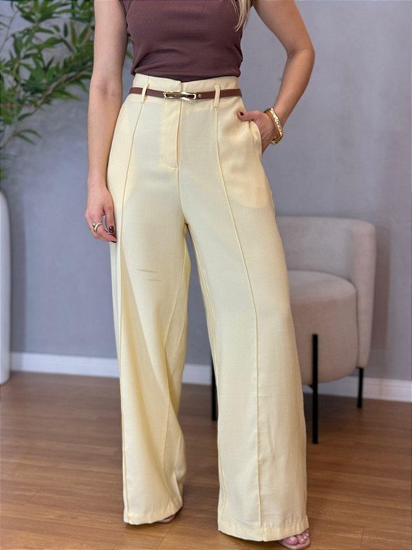 Calça Marrant Sensorial Pantalona Amarelo
