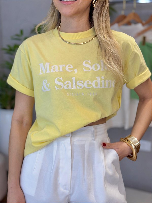 Camiseta de algodão Sicilia