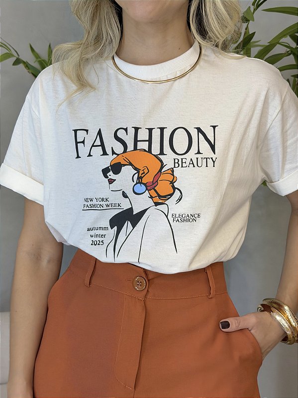 Camiseta Fashion 100% algodão