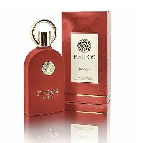 Philos Rosso Eau de Parfum Unissex 100ml - Perfume Árabe