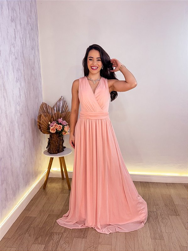 VESTIDO FESTA BRUNA SLIM ROSA