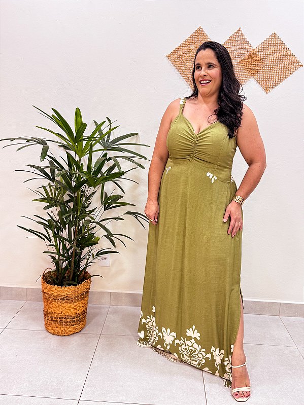 VESTIDO LONGO ALCINHA RAFA PLUS