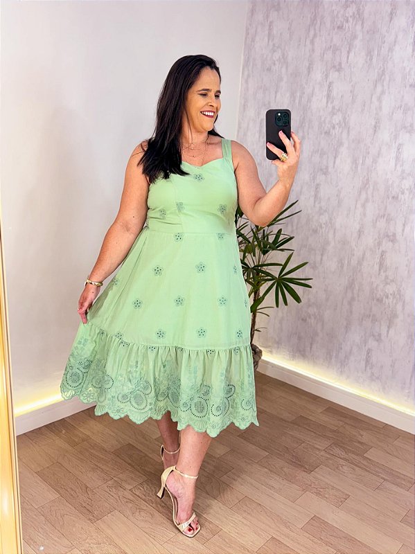 VESTIDO MIDI LILIAN PLUS SIZE