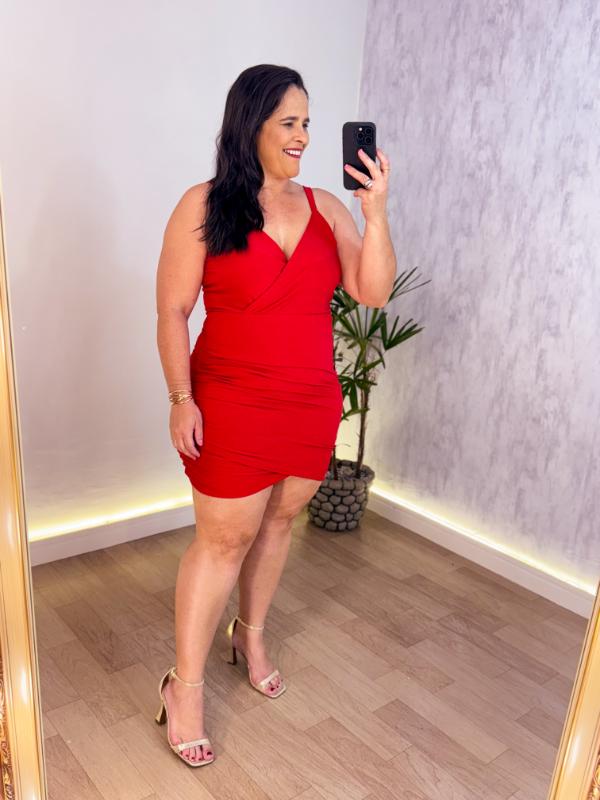VESTIDO CURTO LUREX PLUS  SIZE ERICA