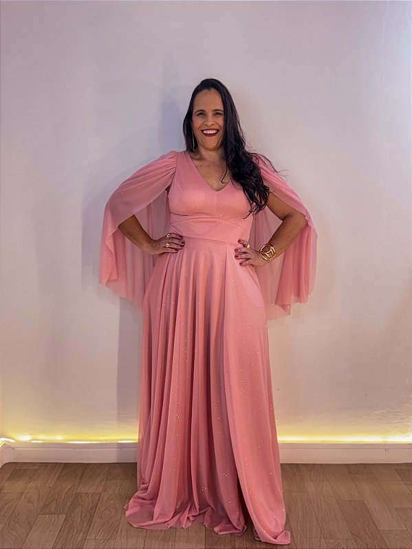 VESTIDO FESTA GIULIA MIDISIZE ROSE