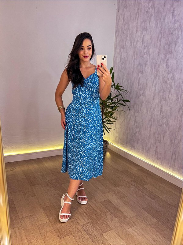 VESTIDO MIDI CRISLAINE SLIM