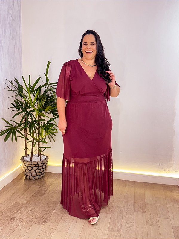 VESTIDO FESTA ALICE TULE PLUS SIZE