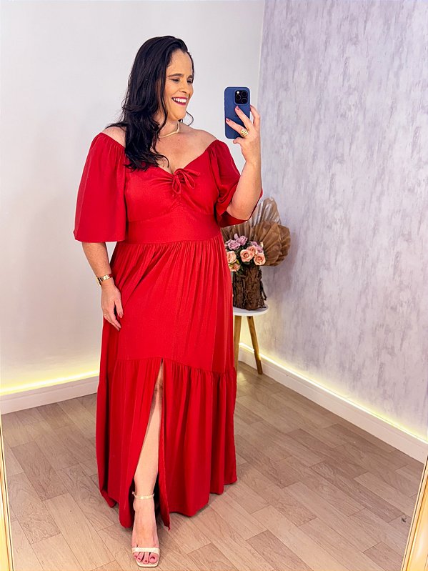 VESTIDO LONGO JULIANA PLUS SIZE