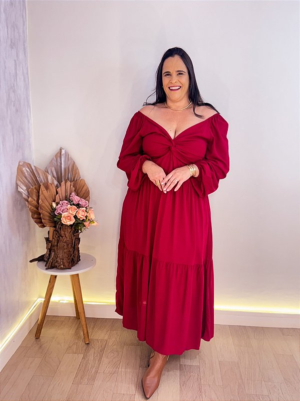VESTIDO LONGO FRANCINE PLUS