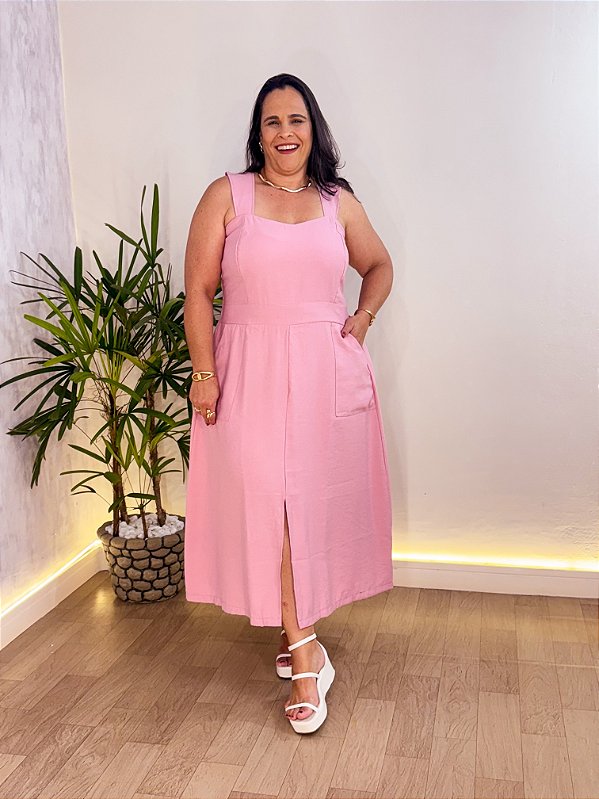 VESTIDO MIDI LETÍCIA PLUS SIZE