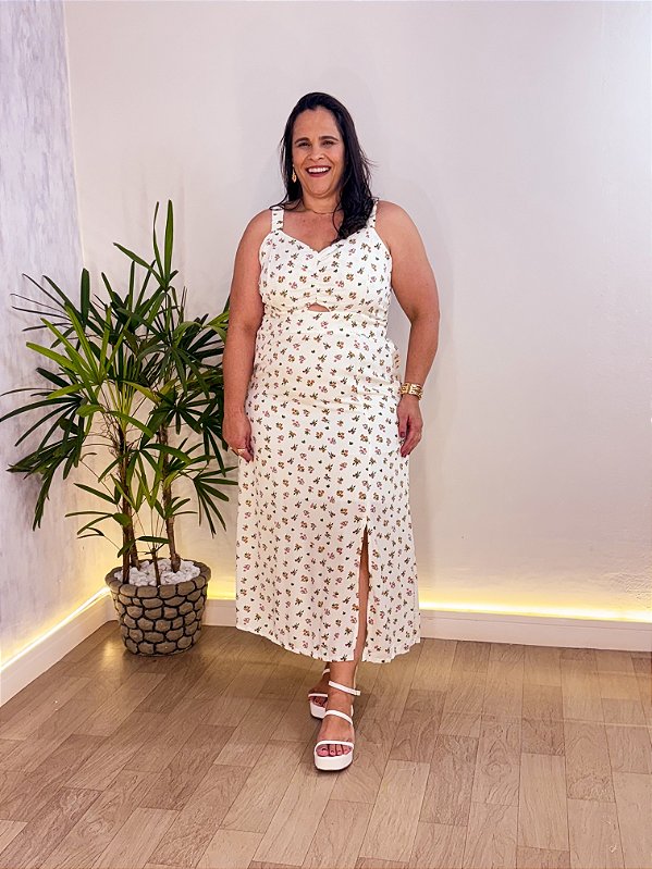 VESTIDO MIDI LIVIA LIBERTY PLUS