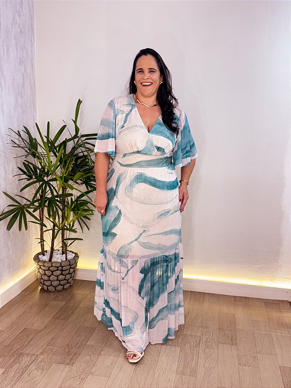 VESTIDO ALICE TULE ESTAMPADO PLUS