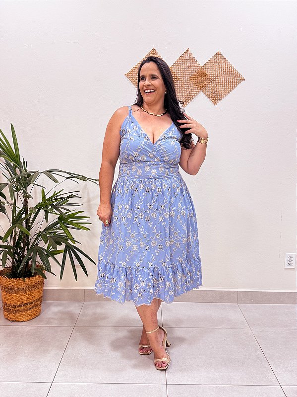 VESTIDO MIDI LESE ALCIMARA PLUS