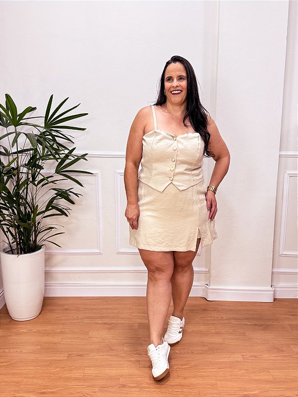 CONJUNTO SHORT/CROPPED LUIZA PLUS