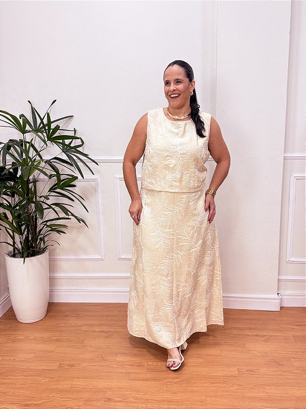 CONJUNTO BORDADO REGATA/SAIA ESTELA PLUS