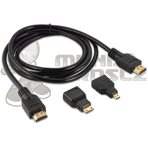 Cabo HDMI 4 em 1, Hdmi x Hdmi, Hdmi x Mini Hdmi, Hdmi x Micro Hdmi - Knup KP-YP5029