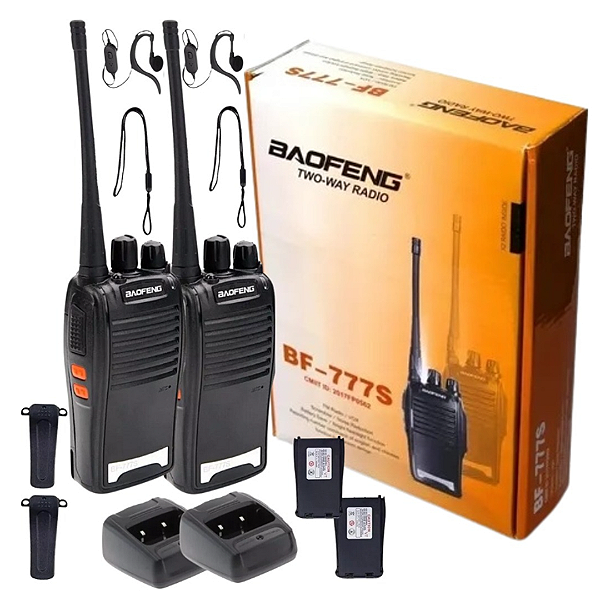 Rádio Comunicador Walk Talk 16 Canais - Baofeng BF-777S A'Gold