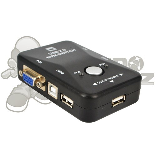 Switch KVM, 2 Portas, VGA x USB - Lelong LE-5553