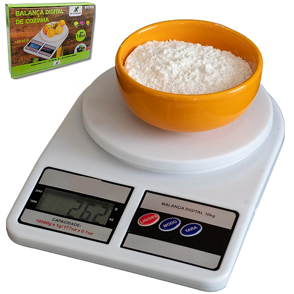 Balança Digital de Cozinha Precisão 1g a 10Kg - X-Cell XC-BD-01