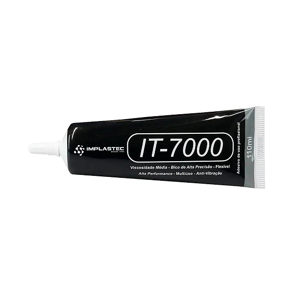 Cola Adesiva Para Manutenção Tela Reparo Display de Celular 110ml Preto - Implastec IT-7000