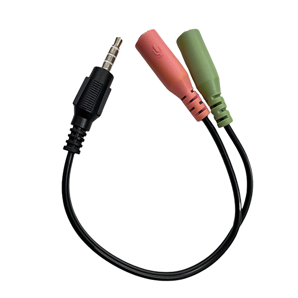Cabo Adaptador P3 (Macho) para 2 P2 (Fêmea) 3,5mm
