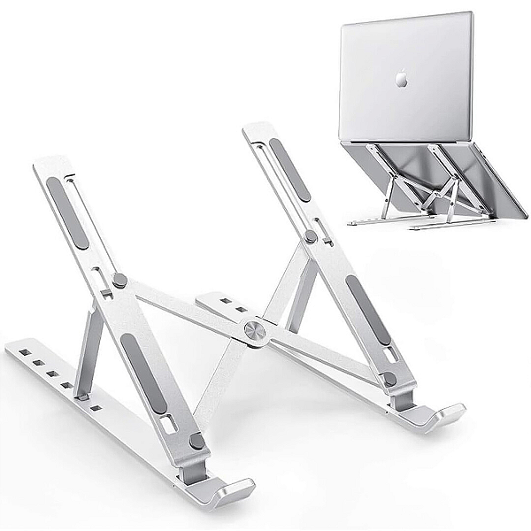 Suporte Dobrável Portátil Slim Para Notebook de 11" à 15.6" com 7 Níveis de Ajuste