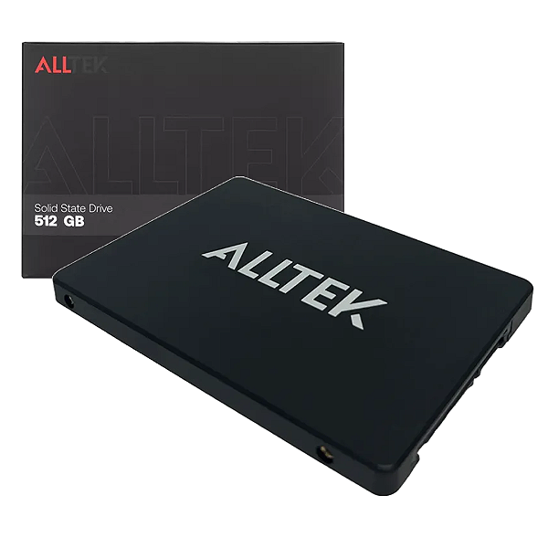 SSD 512 Gb SATA III 2.5" Leitura até 570MB/s, Gravação até 520MB/s - Alltek
