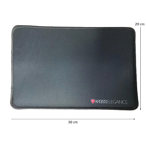 MousePad 30x20cm Com Bordas Costuradas Preto - Kross KE-MP1010