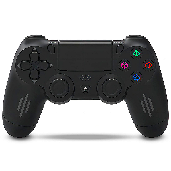 Controle Joystick Sem Fio para Ps4, PC, Celular Android DuploShock4, Preto - Knup KP-GM018