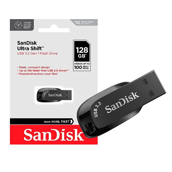 PenDrive 128 GB Ultra Shift, USB 3.2 - Sandisk SDCZ410-128G-G46